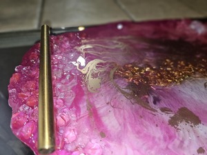 Plateau en résine élégant Organisateur à bas prix pour bijoux Parfum et maquillage Essentials Plateau en résine fait main de qualité supérieure Meilleure qualité - Product Image 2