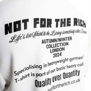 T-shirt Script 280 GSM T-shirt surdimensionné avec épaules tombantes T-shirt Streetwear 100% coton avec logo Script Impression poitrine et dos - Product Image 5