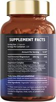 Complexe de magnésium 700 mg, complément de magnésium 12 en 1 pour adultes, soulagement du stress, soutien du sommeil, nerfs et muscles, métabolisme
