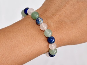 Natural Quality Smooth Glossy Strengthen Friendship 8mm Crystal <b>Gemstone</b> Beaded Meditation <b>Bracelet</b> for Best Friends Jewelry - Product Image 5