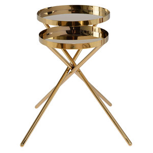 Good quality gold steel <b>side</b> <b>table</b> modern for bedroom living room office restaurant kitchen home bulk quantity made in india - Product Image 6