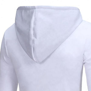 OEM Custom Manufacturer High Quality Low Price <b>White</b> Hoodies <b>Sweatshirt</b> 100% Cotton Oversize Zipper Men's Hoodies - Product Image 3
