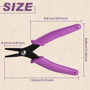 Premium Quality Stainless Steel 5.5 Inch Mini Flat <b>Nose</b> Pliers Jewelry Making Tools for Wire Bending <b>Straightening</b> DIY Craft - Product Image 2