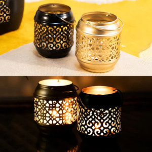 Décoration de table personnalisée en métal fer aluminium couleur or avec chauffe-plat pour les occasions de Noël Instant Traders - Product Image 5