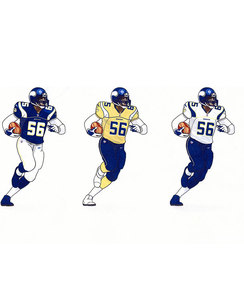 Uniforme de football américain personnalisé, plaquage sergé, sublimation, maillot de football américain sérigraphié - Product Image 1