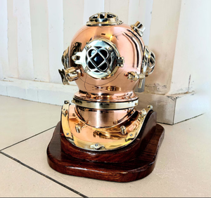 Cadeau pour papa Pirates Décoration de chambre à thème Cadeau pour fils Cadeau d'entreprise pour la fête des pèresCasque de plongée Super Quality Antique - Product Image 1