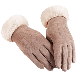 Unisex Winter <b>Leather</b> <b>Gloves</b> Wool <b>Lined</b> Factory Direct - Product Image 3