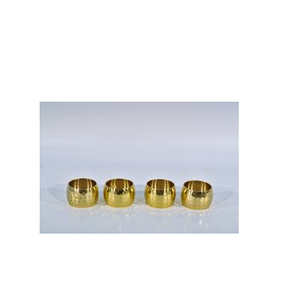 Vaisselle en laiton anneau de serviette Table à manger décorer avec porte-serviette en or et taille personnalisée prix bon marché - Product Image 1