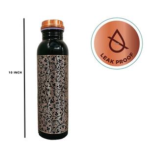 Copper Bisley Bottle Plain sports Copper Bisley Etching Customize Metal Copper Water Bottle Gift <b>Packing</b> Ayurveda Healing - Product Image 4