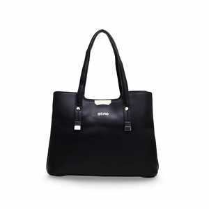 <b>Black</b> P36124 Formal <b>Hand</b> <b>Bag</b> Stylish Shopping <b>Bag</b> - Product Image 3