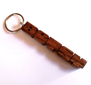 Porte-clés en bois de haute qualité Logo laser gravé personnalisé Porte-clés en bois blanc pour la promotion et les cadeaux d'affaires - Product Image 2