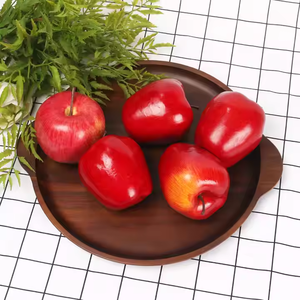 Ensemble d'assiettes à fruits en bois Offre Spéciale avec poignée-Assiette à plat en bois de haute qualité avec logo personnalisé Accepté par Crescent Crafts - Product Image 3
