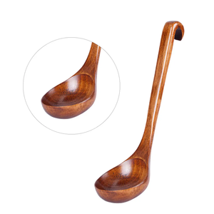 Cuchara de sopa de madera de aspecto único cuchara agitadora para cocina mango de madera café/cuchara de sopa de miel más vendida - Product Image 6