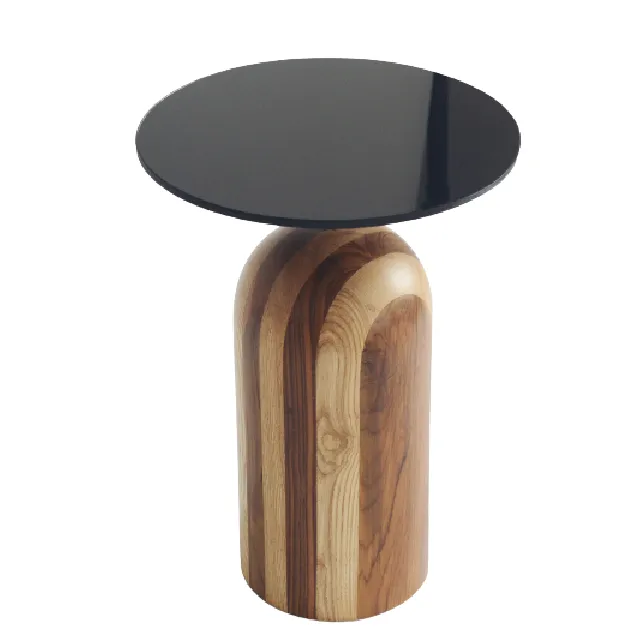 2023 tavolo laterale in legno più venduto prezzo all'ingrosso stile fattoria Mango in legno soggiorno tavolino mobili per arredamento casa