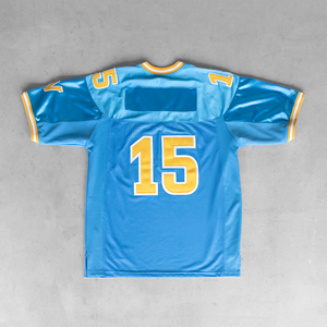 Maillot de football américain rétro en maille conçu sur mesure en gros culture surdimensionnée respirante à séchage rapide imprimée par sublimation - Product Image 2