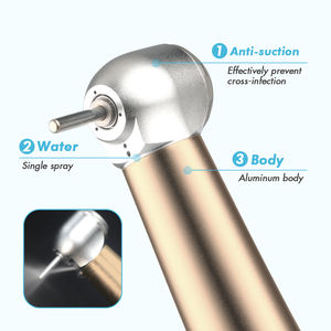 Chất lượng cao Nha Khoa tay khoan với tốc độ cao 400000 rpm tiêu chuẩn đầu duy nhất 2 lỗ & 4 lỗ phun nước - Product Image 1