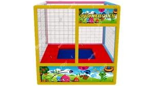 Hoge Kwaliteit! Aanpasbare Digitale Gedrukt Kleine Size Softplay Indoor Commerciële Kids Trampoline Door Maxplay