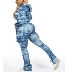 Ensemble de survêtement pour femmes, jogging, panneau en maille, tenue de sport confortable, respirante pour l'entraînement, la course à pied, le fitness - Product Image 5