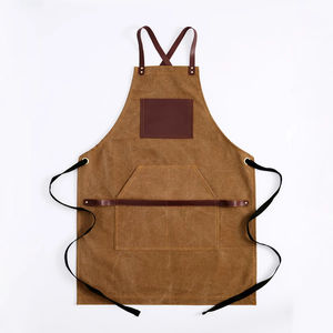 <b>Waterproof</b> Cotton Canvas Chef <b>Apron</b> Reusable Adjustable Work <b>Apron</b> Durable Denim <b>Apron</b> for Adult - Product Image 2