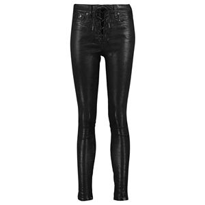 Nouvelle saison produit de vente en gros de haute qualité pantalon de nouveau style pantalon à taille haute pantalon à jambe droite en cuir ample pour les femmes - Product Image 4
