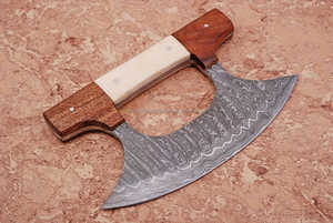 ที่ตัดพิซซ่าอูลูแบบดั้งเดิม ทำจากสแตนเลสสีเงิน พร้อมด้ามจับไม้ ใบมีดคงที่ เป็นมิตรกับสิ่งแวดล้อม อุปกรณ์ครัวสำหรับใช้ในบ้าน - Product Image 4