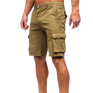 Short cargo tactique kaki mince multi-poches pour extérieur, séchage rapide, respirant, utilitaire, vente en gros pour hommes - Product Image 5