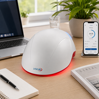Gorro de Terapia Capilar Láser LLLT Inteligente de 352 Diodos y 650nm con Control por Aplicación, Terapia por Zonas para el Crecimiento del Cabello, CE
