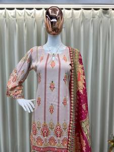Vestido de fiesta de Bollywood para todas las estaciones sin arrugas Lehenga Choli paquistaní indio para bodas y ocasiones especiales - Product Image 5