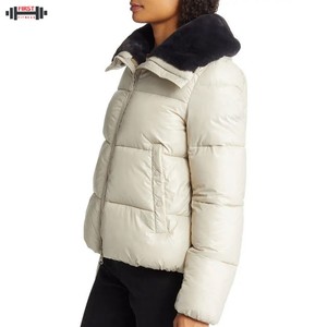 2025 New Arrival Unisex <b>Canvas</b> Puffer <b>Jacket</b> Wholesale Winter Outdoor Parkas Zipper Closure Eco-Friendly Reversible Hot Selling - Product Image 3