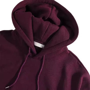 Sweat à capuche en coton surdimensionné de qualité supérieure 400GSM en molleton Logo personnalisé OEM Streetwear Sweat à capuche pour homme femme adolescent Vêtement décontracté - Product Image 2