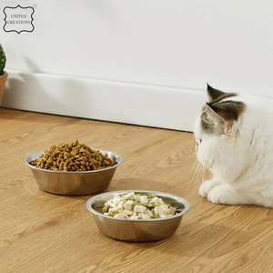 Bol d'eau et de nourriture antidérapant en acier inoxydable pour chien de compagnie - Product Image 3