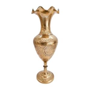 Florero de latón de alta calidad con acabado pulido de grabado duradero para decoración del hogar de mesa y Decoración de mesa - Product Image 2