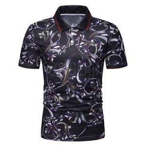 Camiseta Polo de sublimación cómoda y suave para hombre, ajuste informal con tela transpirable, ideal para el estilo diario - Product Image 1