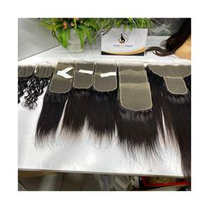 Perruques de cheveux humains Lace Front, Straight 360 Frontal Full Lace Perruques de cheveux humains pour les femmes noires Cheveux bruts - Product Image 3