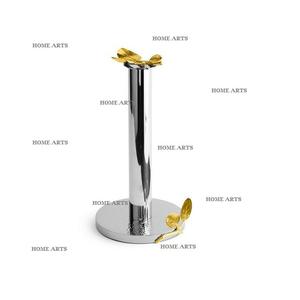 Juego de 2 soportes de papel tisú de forma redonda, soporte de papel tisú de mesa de boda de madera y hierro al mejor precio en la India - Product Image 4