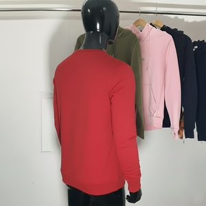 Sudadera Personalizada con Capucha y Cuello Alto, Cuello Redondo con Rayas, Aplique Bordado, Sudadera Gruesa de Invierno - Product Image 6