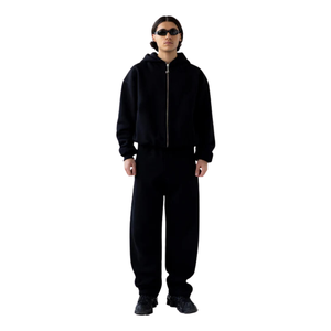 Sweat à capuche d'hiver personnalisé OEM |   Fleece en coton biologique 100% lourd pour la gym, le BJJ et le streetwear |   Marque privée - Product Image 5