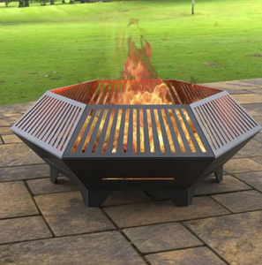 Backyard Friendly Cast Iron Wood Burning <b>Fire</b> <b>Pit</b> Weather Resistant Powder Coated Customizable Size Sturdy Heating Solution for - Product Image 1