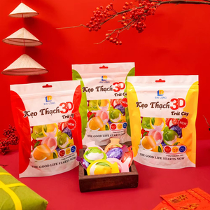 3D Colorful Mochi Fruit Jelly Candy Sweet and Sour Flavor for <b>Kids</b> Summer Dessert Manufactured in Viet Nam - Product Image 1
