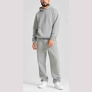 Conjuntos Deportivos Personalizados Casuales de Felpa Gruesa con Lavado Ácido, Ecológicos, para Hombre, Corte Regular, Sudadera con Capucha, Unisex - Product Image 2