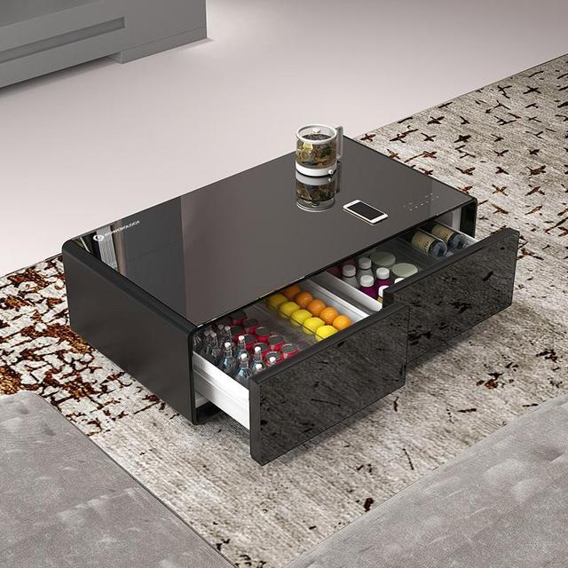 Powerology Coffee Table Fridge Powerful 40W Speakers 135L Fridge Powerful Coffee Table Speakers Fridg Portable Coffee bar