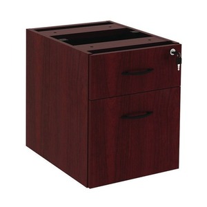 Alera Valencia Series - Pedestal para archivador colgante de 2 cajones, 15,63 pulgadas. X 20.5 Pulgadas X 19.25 pulgadas Organizador de Oficina con Acabado en Caoba - Product Image 1