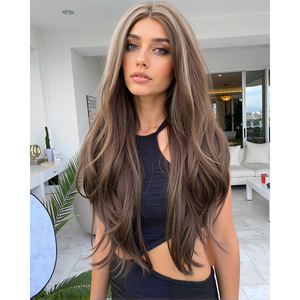 DWY Glueless HD Lace Front Synthetic <b>Wig</b> 30-32 Inches Loose Wave Body Wave <b>Wig</b> Heat Resistant Fiber - Product Image 1