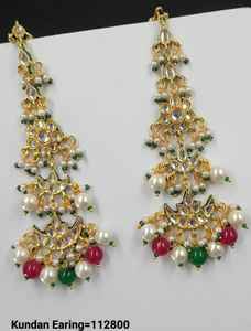 Joyería India al por mayor de último diseñador tradicional y de moda de pendiente jhumka Kundan para mujer joyería de pendiente elegante - Product Image 2