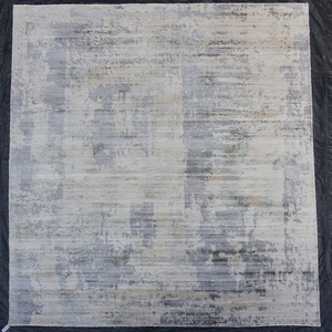 Tapis modernes en laine abstraits faits à la main de style nordique grand tapis personnalisé écologique antidérapant en PVC ensemble de salon européen - Product Image 1