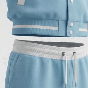 Ensemble survêtement tendance avec logo personnalisé pour homme, style rétro baseball, veste à capuche et pantalon de survêtement, dernière mode, tenue deux pièces - Product Image 5