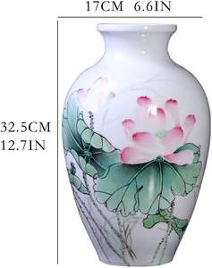 Jarrón de cerámica exclusivo de estilo único Art Deco para flores secas de hierba Pampa, decoración de cumpleaños, jarrón de suelo para mesa de oficina y hogar - Product Image 6