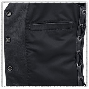 Gilet de moto en cuir souple et solide pour femmes Gilet en cuir écologique confortable de qualité supérieure - Product Image 4