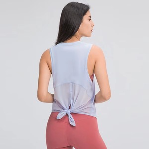 เสื้อกล้ามผู้หญิงแบบลำลองสีทึบเสื้อถักโลโก้ด้านหน้าขนาดพลัสไซส์ผ้าโพลีเอสเตอร์น้ำหนักเบาประดับลูกปัดสำหรับใช้ในชีวิตประจำวัน - Product Image 3