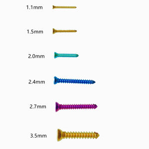 Tornillo de bloqueo autorroscante AO de acero inoxidable ortopédico veterinario 2,4 y 2,7 y 3,5 tornillo óseo placas de trauma de implante ortopédico PERRO - Product Image 5